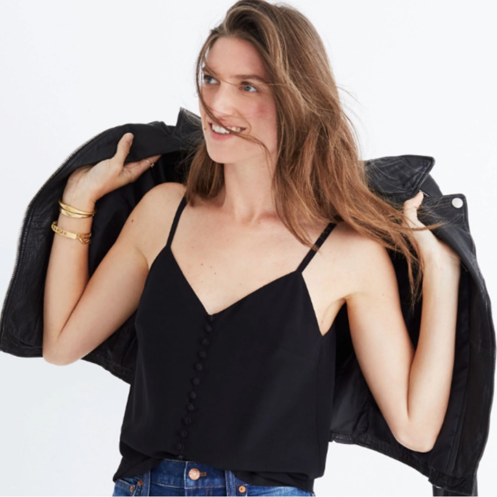 Madewell Silk Button Down Cami - Size 4